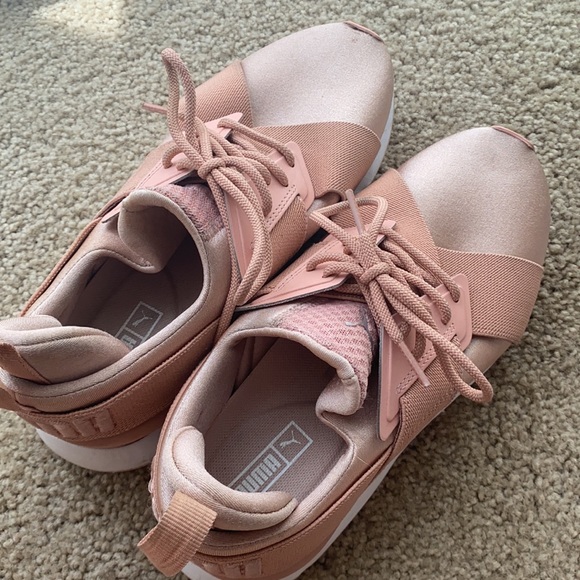 puma muse satin rose gold